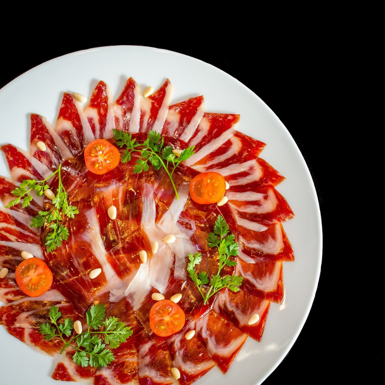 Iberico schouderham handgesneden