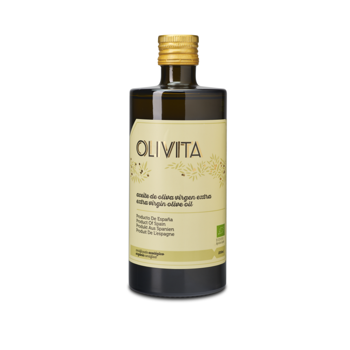 Biologische Ongefilterde Extra Vierge Olijfolie 500ml