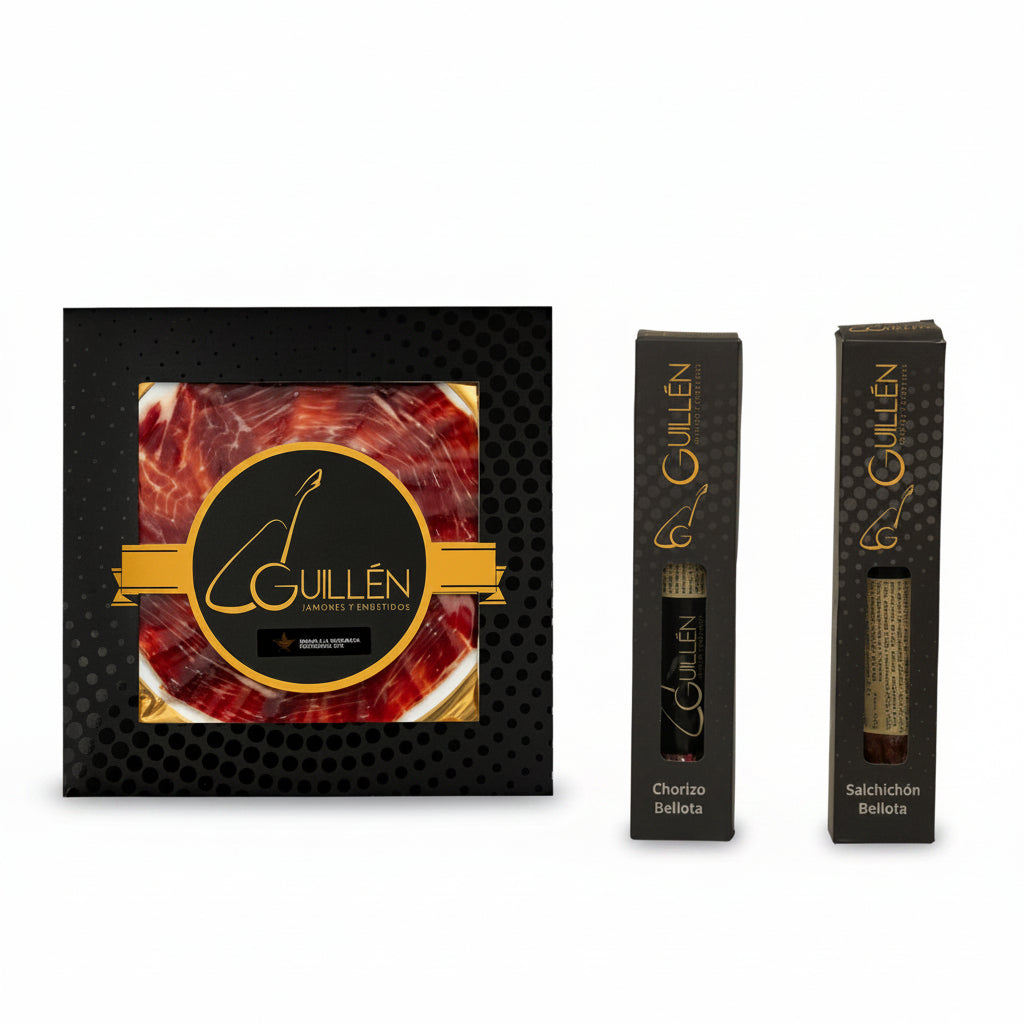 Pata Negra Proefpakket – Jamón, Chorizo &amp; Salchichón Bellota